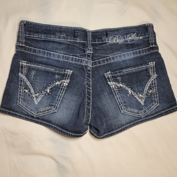 Women's Vintage Big Star Dark Blue Jean Shorts Size 29 - Picture 4 of 5